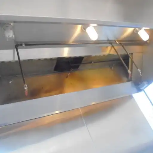 Photo of a clean resturant hood.